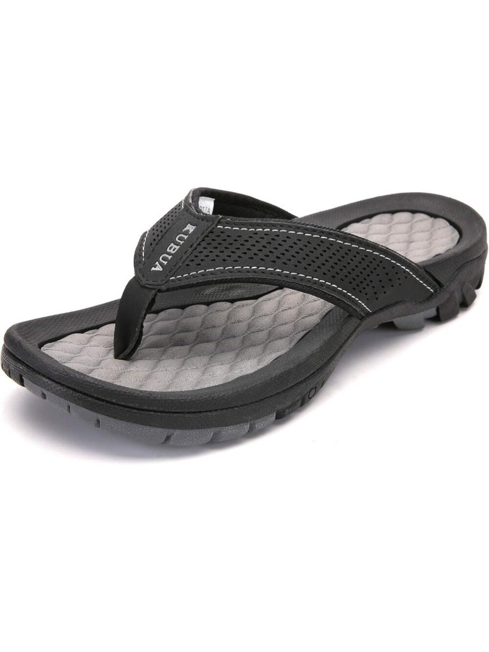 Men's Black Beach Flip-Flops Water Sandals Outdoor Athletic Thong
